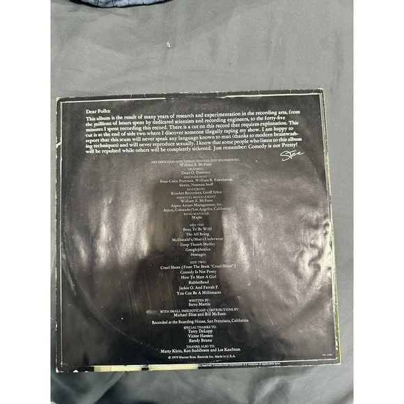 Steve‎ Martin Comedy Is Not Pretty Vintage Vinyl Record Album 1979 Gatefold LP - Picture 5 of 5